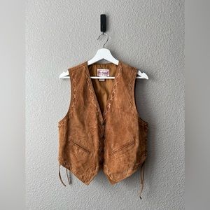 Vintage Drop - Bechamel Leather Shell Vest, size Medium